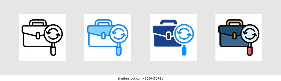 Job Navigation Icon Collection Set Multiple Style
