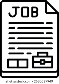 Job New Creative Icon Design Vector