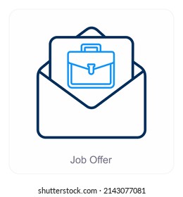 Job Offer And Business Icon Concept