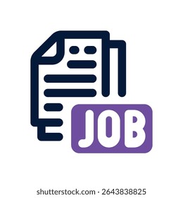 job offer duotone icon. Sleek and modern vector icon for websites, mobile apps, marketing materials, and corporate design. Fully scalable and ready to use.