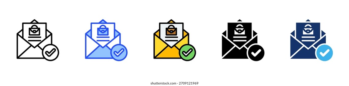 Oferta de trabajo Icon Colección con varios estilos