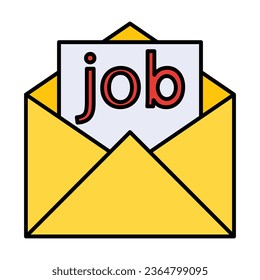 Job Offer Icon Design For Personal And Commercial Use.