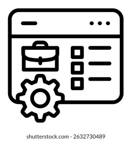 Icon-Element des Stellenangebots für das Design