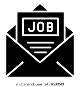 Job Offer icon line vector illustration