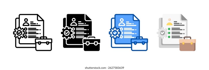 Conjunto de conjuntos de ícones de oferta de trabalho. Coleção de ícones de estilo múltiplo perfeita para sites, aplicativos e apresentações. Coleção de ícones de vetor simples