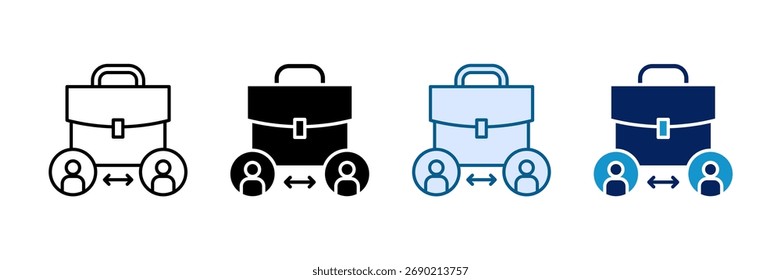 Conjunto de Ícones de Oferta de Trabalho Coleção de Vários Estilos
