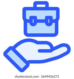 Símbolo do ícone Oferta de Trabalho. Ilustração vetorial.