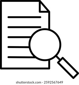 Job Offer Vector Line Icon Design