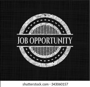 Job Opportunity chalk emblem