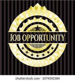  Job Opportunity gold emblem