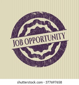 Job Opportunity grunge style stamp