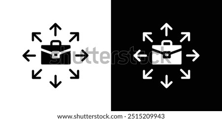 Job opportunity icon logo set vector