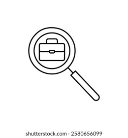 Job opportunity icon Vector logo set flat