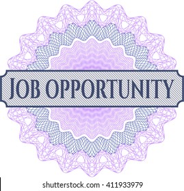 rosette de oportunidad de trabajo
