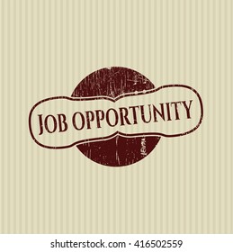 Job Opportunity rubber stamp