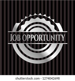 Job Opportunity silver shiny badge