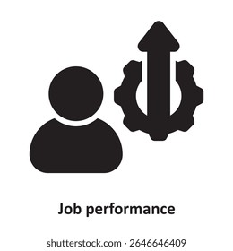 Job performance Vector Icon which can easily modify or edit
