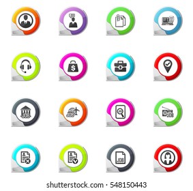 Job pointer on the color icons for your design