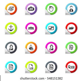 Job pointer on the color icons for your design