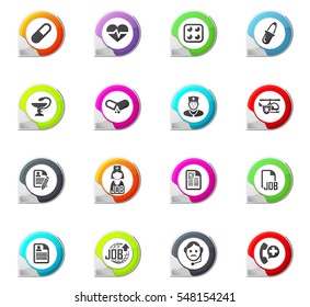 Job pointer on the color icons for your design