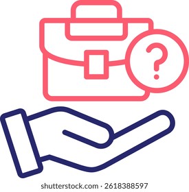 Job Position Icon Color Vector Illustration
