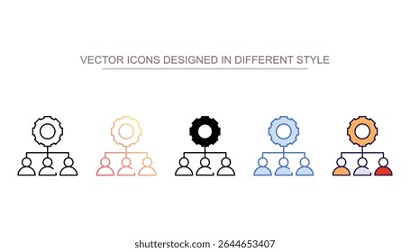 Job Position icon design with white background stock illustration