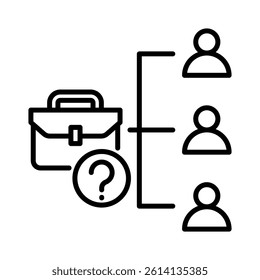 Job Position Icon Element for Design