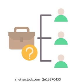 Job Position Icon Element for Design
