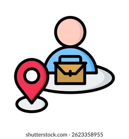 Elemento de ícone da posição do cargo para design