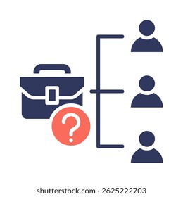Job Position Icon Element for Design