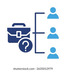 Job Position Icon Element for Design