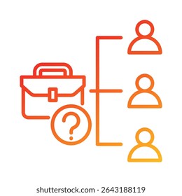 Elemento de ícone da posição do cargo para design