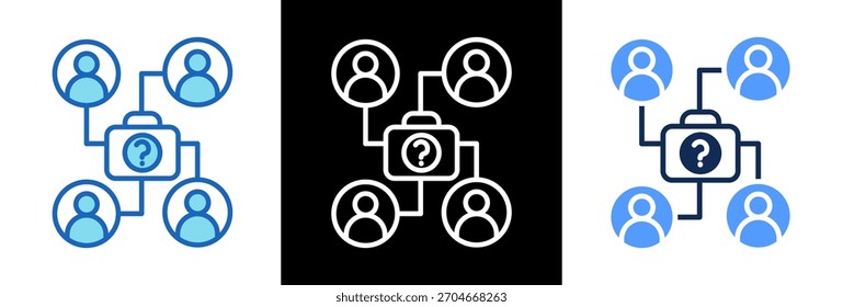 Jobposition Symbol tripplestyle Vektorgrafik