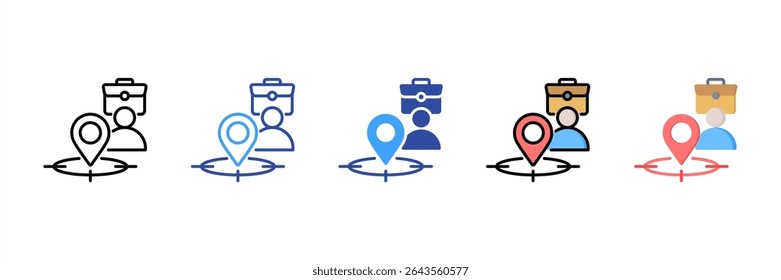 Job Position Multi Style Icon Set