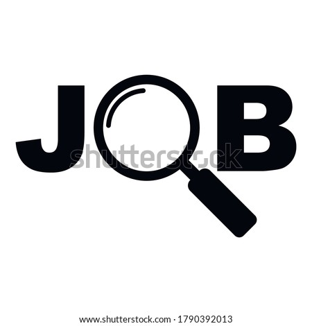 Job post icon isolated on white background. Vector illustration. Eps 10