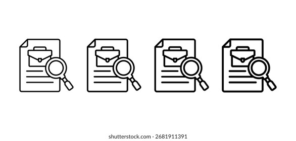 Job Posting Multiple Line Icon Element