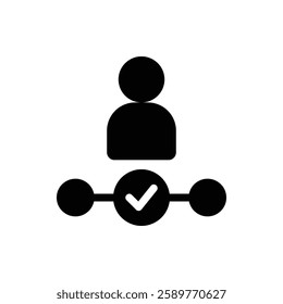 Job Process Glyph Icon. Job Process Icon