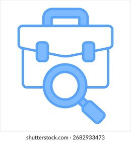 Job Profession Blue Icon Vector Illustration