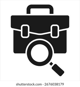 Job Profession Glyph Icon Vector Illustration