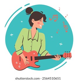 Job and Profession Musician Character Illustration