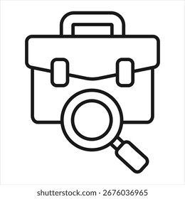 Job Profession Outline Icon Vector Illustration