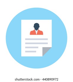 Job Profile Vector Icon