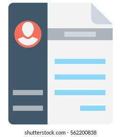 Job Profile Vector Icon