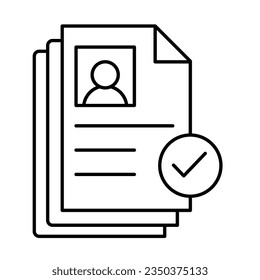 Job profile Vector icon which can easily modify or edit  

