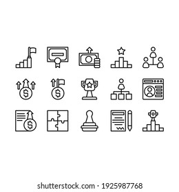 Symbol für Jobwerbung mit Rahmenstil für App oder Business Web oder Präsentation