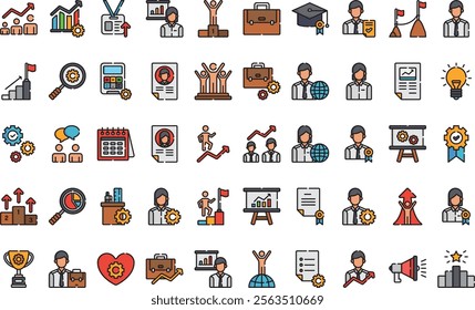 Job promotion icons High-Quality Vector Icons Collection with Editable Stroke. Ideal for Professional and Creative Projects.