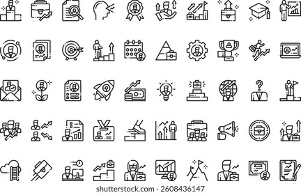 Job promotion icons High-Quality Vector Icons Collection with Editable Stroke. Ideal for Professional and Creative Projects