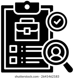 Job Prospect Icon Glyph Vector Illustration