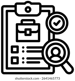 Job Prospect Icon Line Vector Illustration