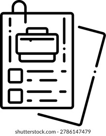 Job Reclassification Illustration vector Icon Design
